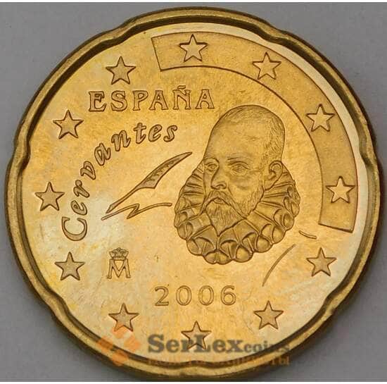 Испания 20 евроцентов 2006 BU из набора арт. 28744