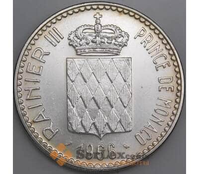 Монако монета 10 франков 1966 КМ146 UNC Чарльз III арт. 47338