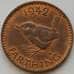 Монета Великобритания 1 фартинг 1942 КМ843 AU (J05.19) арт. 16716