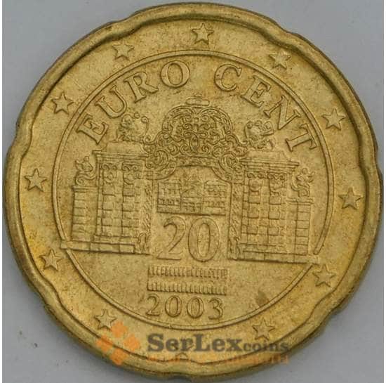 Австрия 20 центов 2003 KM3086 AUNC арт. 39038