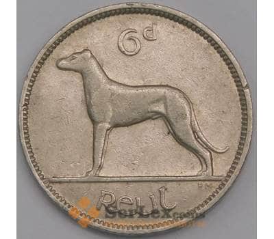 Монета Ирландия 6 пенсов 1939 КМ13 XF арт. 40524