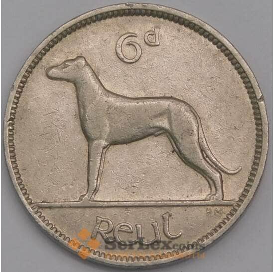 Ирландия 6 пенсов 1939 КМ13 XF арт. 40524
