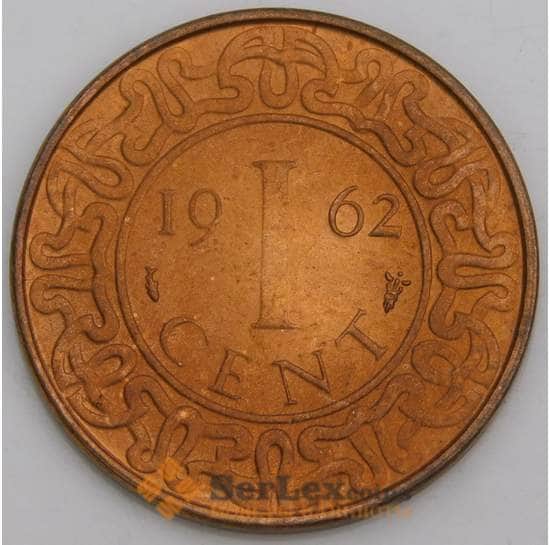 Суринам монета 1 цент 1962 КМ11 aUNC арт. 46304