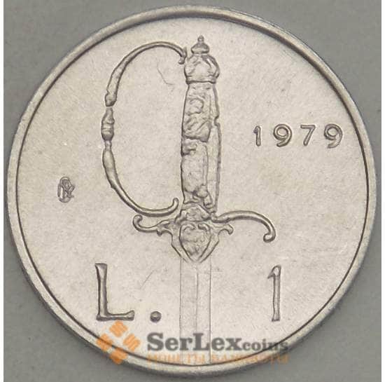 Сан-Марино монета 1 лира 1979 КМ89 UNC Институциональные орган арт. 21523