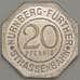 Германия Нюрнберг 20 пфеннигов 1921 Proof TIEFER BRUNNEN (j05.19) арт. 21212