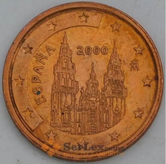 Испания 2 евроцента 2000 КМ1041 XF арт. 39035