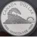 Монета Канада 1 доллар 1986 КМ149 Proof Ванкувер Паровоз арт. 30689