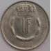 Монета Люксембург 1 франк 1972 КМ55 aUNC арт. 39382