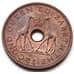 Монета Родезия и Ньясаленд 1/2 пенни 1958 КМ1 XF арт. 6534