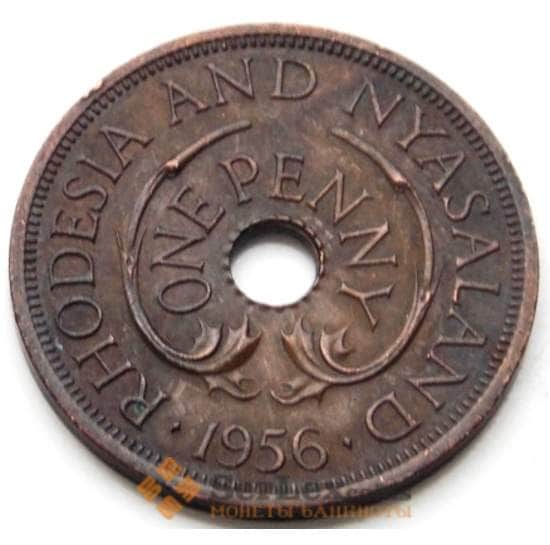 Родезия и Ньясаленд 1 пенни 1956 КМ2 XF арт. 6533