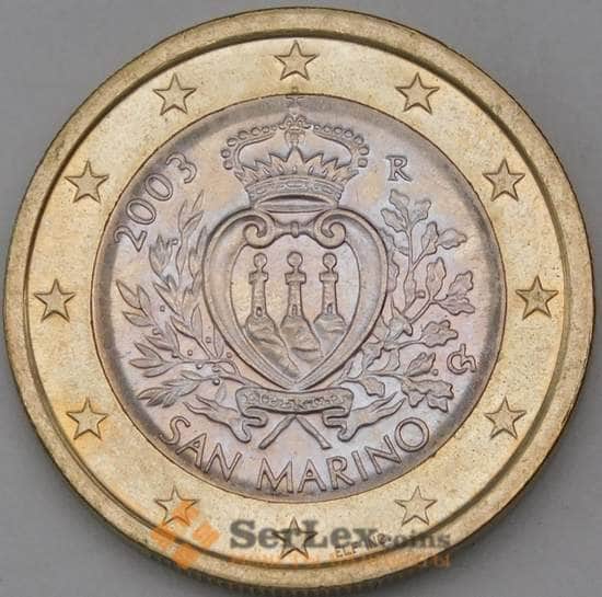 Сан-Марино 1 евро 2003 UNC арт. 28510