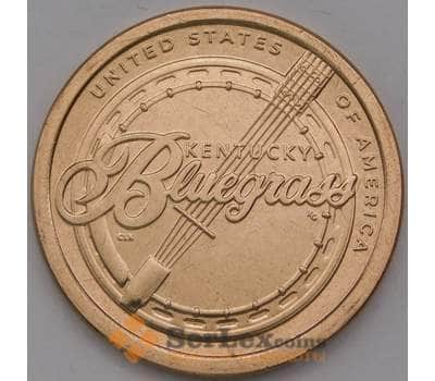 Монета США 1 доллар 2022 UNC D Инновация №16 Кентукки, Музыкальное направление Блюграсс арт. 37552