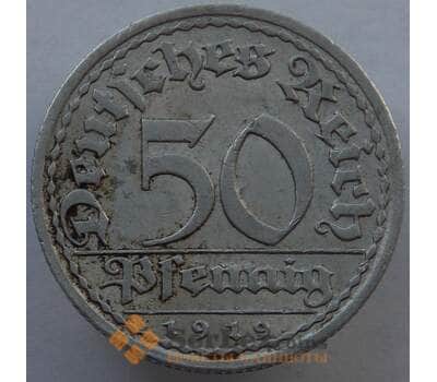 Монета Германия 50 пфеннингов 1919 А КМ27 XF (J05.19) арт. 15002