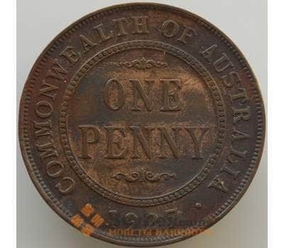 Монета Австралия 1 пенни 1927 КМ23 VF+ арт. 10102