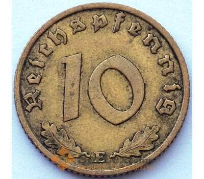 Монета Германия 10 пфеннигов (рейхспфеннигов) 1938 E КМ92 AU (J05.19) арт. 16802