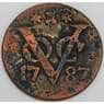Нидерландская Восточная Индия (Зееланд) 1 дуит 1787 VG арт. 46273