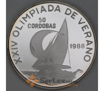Никарагуа 50 кордоба 1988 КМ62 Proof XXIV летние Олимпийские Игры, Сеул 1988 арт. 54107