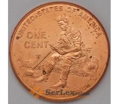 Монета США 1 цент 2009 Жизнь Линкольна -Юность арт. 31399