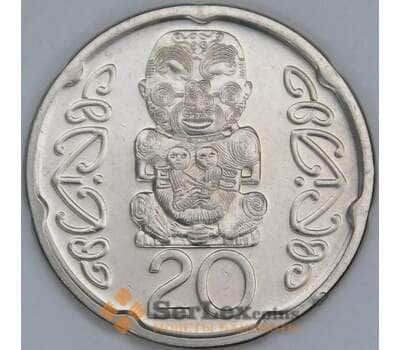 Новая Зеландия 20 центов 2008 КМ118a UNC арт. 55018