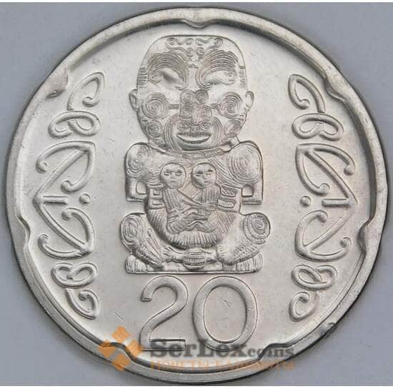 Новая Зеландия 20 центов 2008 КМ118a UNC арт. 55018