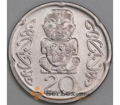 Новая Зеландия 20 центов 2008 КМ118a UNC арт. 55018