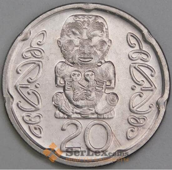 Новая Зеландия 20 центов 2008 КМ118a UNC арт. 55018