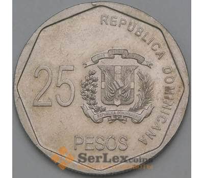 Монета Доминиканская республика 25 Песо 2005 КМ107 XF арт. 38517