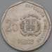 Монета Доминиканская республика 25 Песо 2005 КМ107 XF арт. 38517