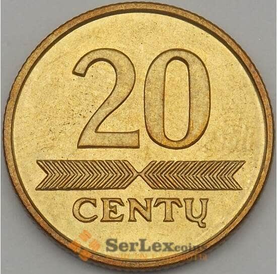 Литва 20 центов 1997 КМ107 aUNC арт. 18803