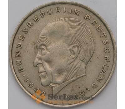 Монета Германия 2 марки 1970 J КМ124  Конрад Аденауэр 20 лет ФРГ арт. 31061
