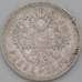 Монета Россия 1 рубль 1896 АГ Y59.3 F Серебро арт. 26514