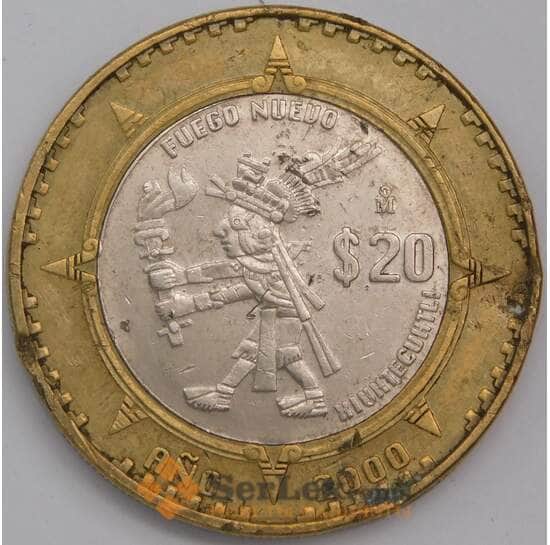 Мексика монета 20 песо 2000 КМ637 F  арт. 41425