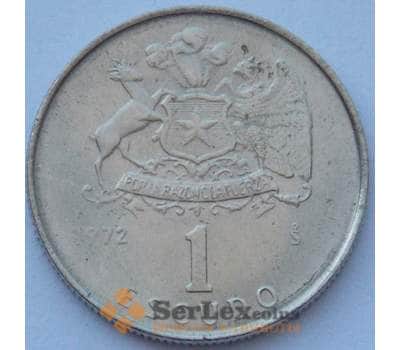 Монета Чили 1 эскудо 1972 КМ197 UNC (J05.19) арт. 16813