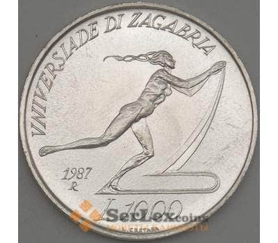 Монета Сан-Марино 1000 лир 1987 КМ214 UNC (n17.19) арт. 21416