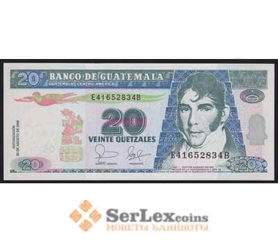 Гватемала банкнота 20 кетцаль 2006 Р112 UNC арт. 41085