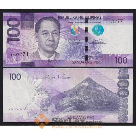 Филиппины 100 песо 2015 Р222а UNC арт. 51967