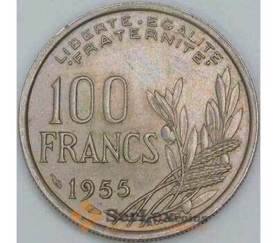 Франция 100 франков 1955 B КМ919.2 XF арт. 56935