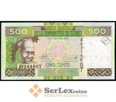 Гвинея 500 франков 2017 Р47b UNC арт. 38381