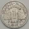 Франция 1 франк 1943 КМ885а VF (J05.19)  арт. 18701