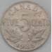 Монета Канада 5 центов 1935 КМ29 VF арт. 22878