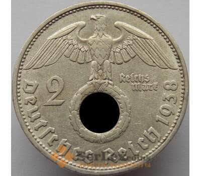 Монета Германия 2 марки 1938 D КМ487 VF арт. 8939