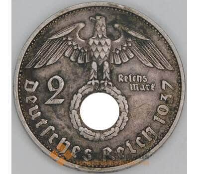 Монета Германия 2 марки 1937 A КМ487 VF арт. 8928