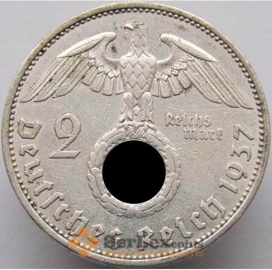 Германия 2 марки 1937 A КМ487 VF арт. 8928