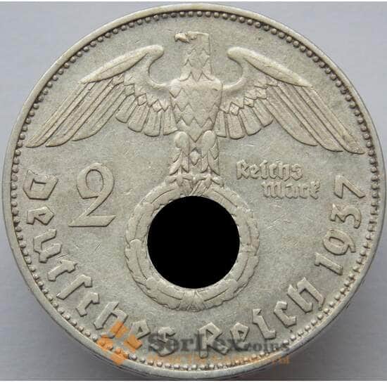 Германия 2 марки 1937 D КМ487 VF арт. 8923