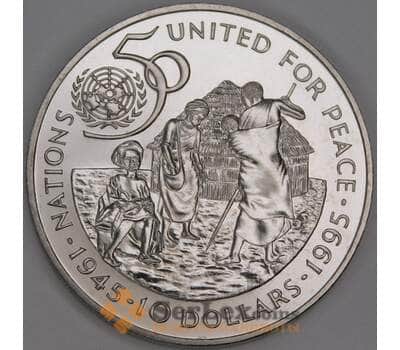 Монета Намибия 10 долларов 1995 КМ9 BU ООН арт. 28850