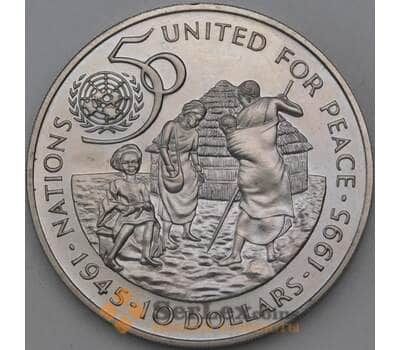 Монета Намибия 10 долларов 1995 КМ9 BU ООН арт. 28850