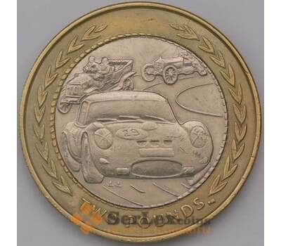 Монета Мэн остров 2 фунта 1998 КМ858 Гонки ретроавтомобилей арт. 36806
