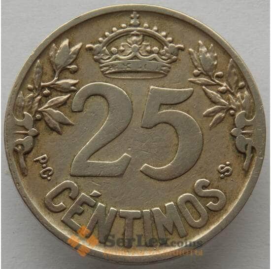 Испания 25 сентимо 1925 КМ740 VF Корабль (J05.19) арт. 15194