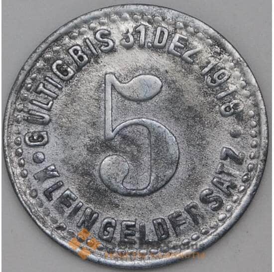 Германия Нотгельд 5 пфеннигов 1918 Меттманн арт. 23241