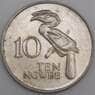 Замбия монета 10 нгве 1987 КМ12 AU арт. 29282